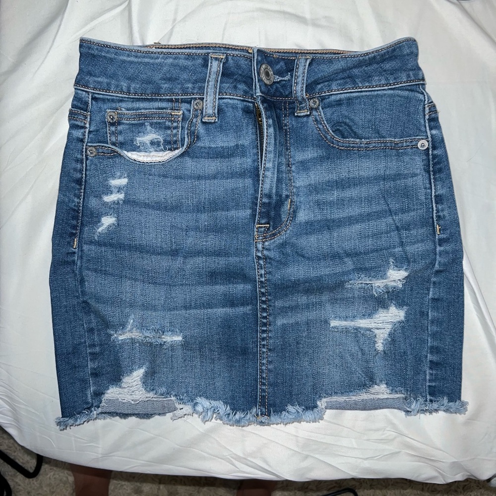 American Eagle Outfitters Blue Mini Pencil Skirt
